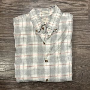 J. Crew men’s flannel button down slim untucked
